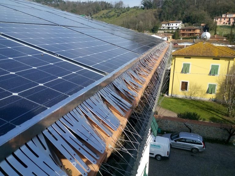 Dissuasore volatili per pannelli solari